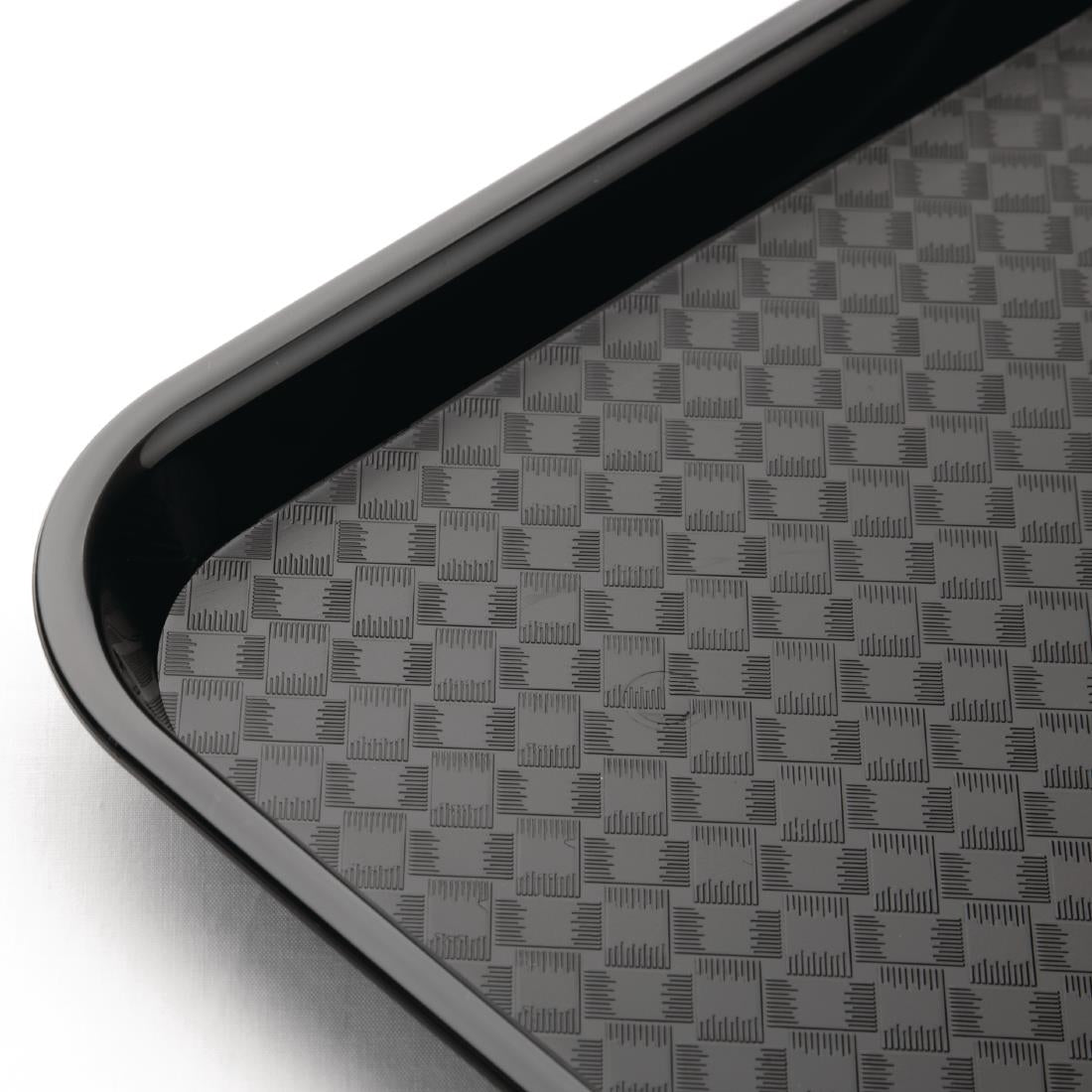 Olympia Kristallon Polypropylene Fast Food Tray Black Small 345mm - DP216 Olympia
