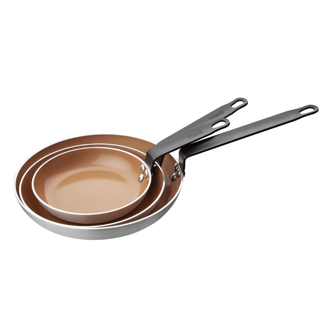 Vogue Aluminium Non-Stick Ceramic Coated Frying Pan 24cm - DP484 Vogue