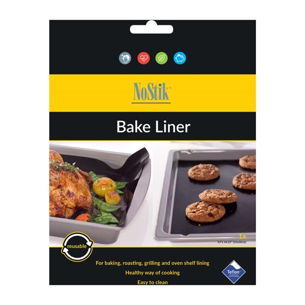 NoStik Reusable Bake Liner Black 330 x 360mm - DP531 No Stik