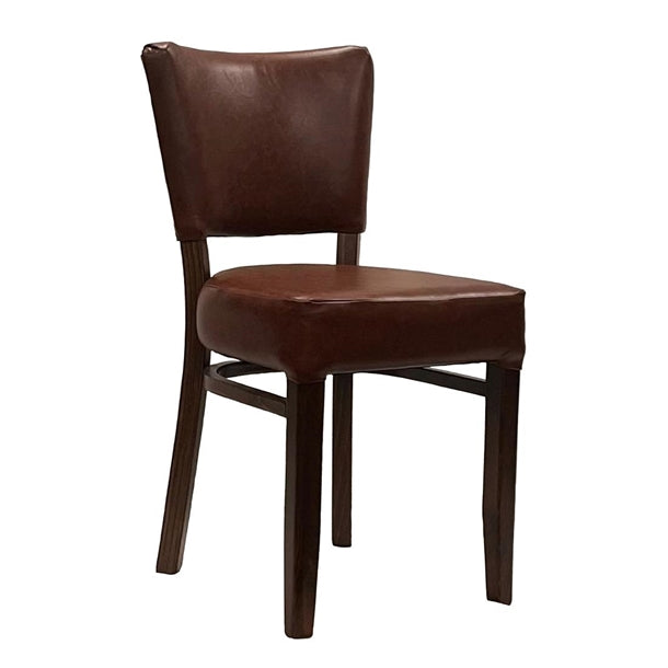 Oregon Dining Chair with Bison Espresso Vinyl (Pack of 2) - DP659 Upholstered Dining Chairs Everyday