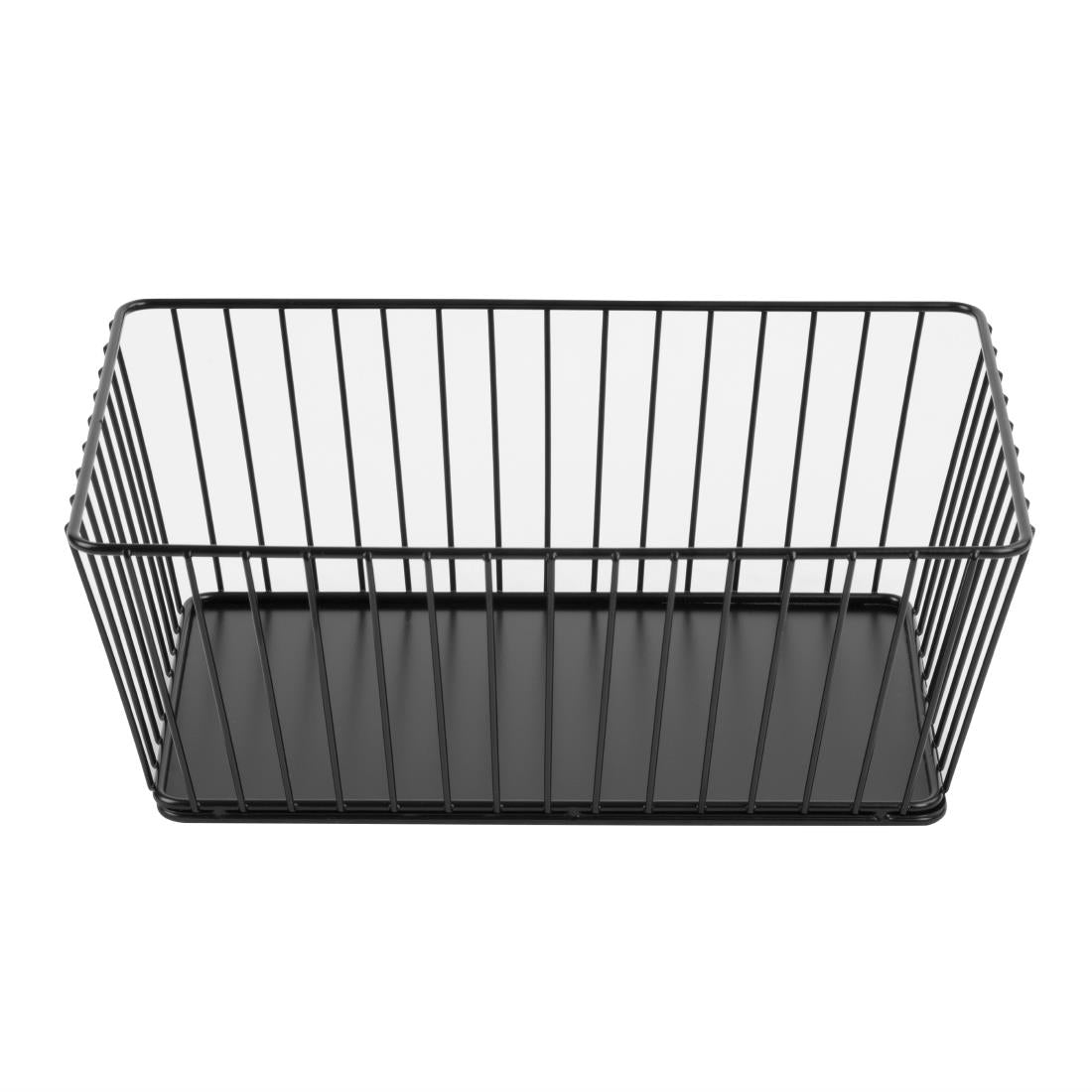 Olympia Wire Food Display Tray Rectangular Black 280x180x100mm - DP672 Olympia