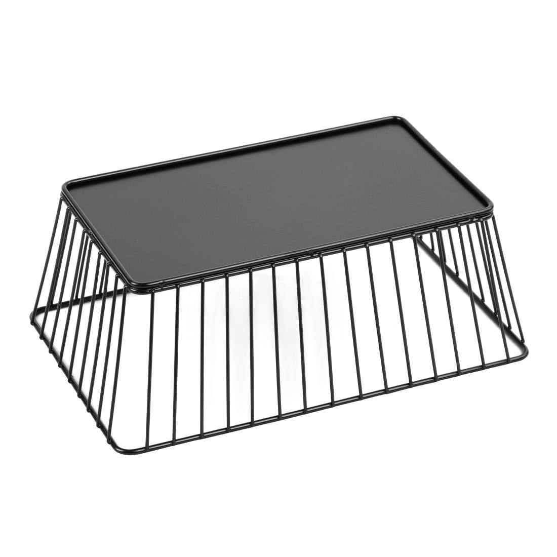 Olympia Wire Food Display Tray Rectangular Black 280x180x100mm - DP672 Olympia