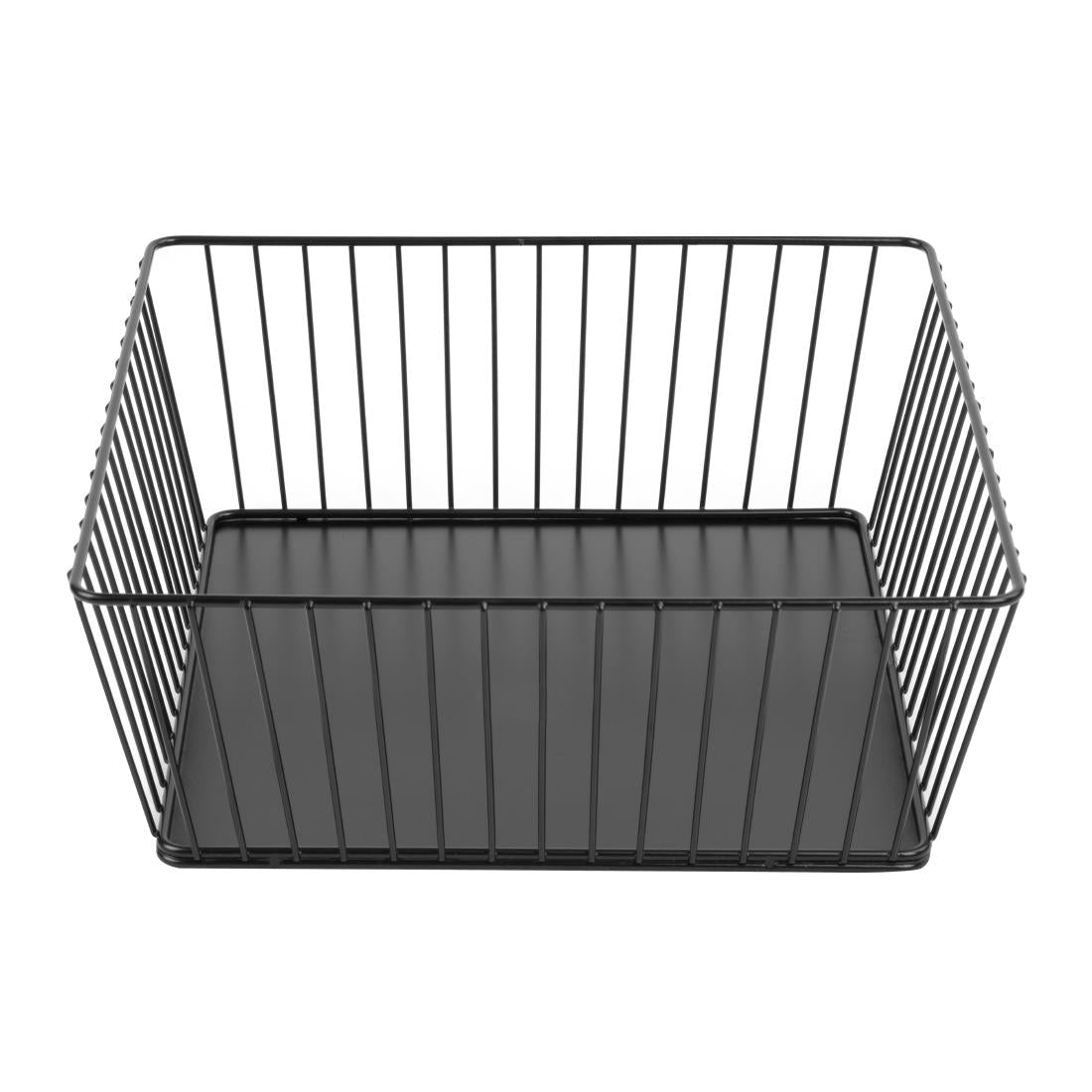 Olympia Wire Food Display Tray Square Black 280x280x100mm - DP673 Olympia