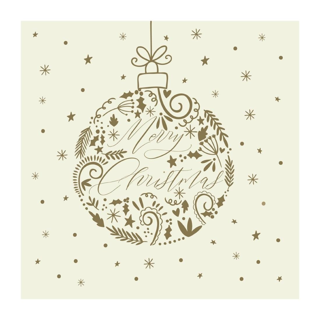 Swantex Tis The Season Dinner Napkins 400x400mm (Pack of 600) - DP692 Paper Napkins Swantex