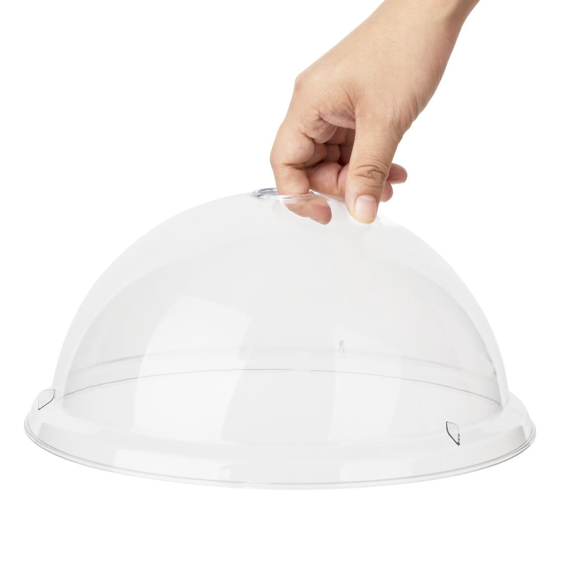 Olympia Kristallon Polycarbonate Domed Plate Cover Round 260mm - DP791 Plates Olympia