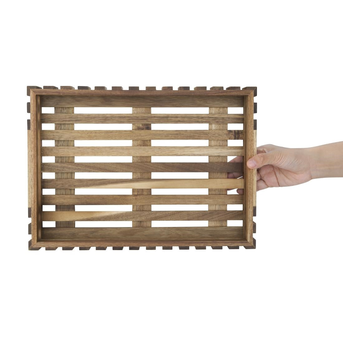 Olympia Acacia Small Storage Box 356x255mm - DP880 Olympia