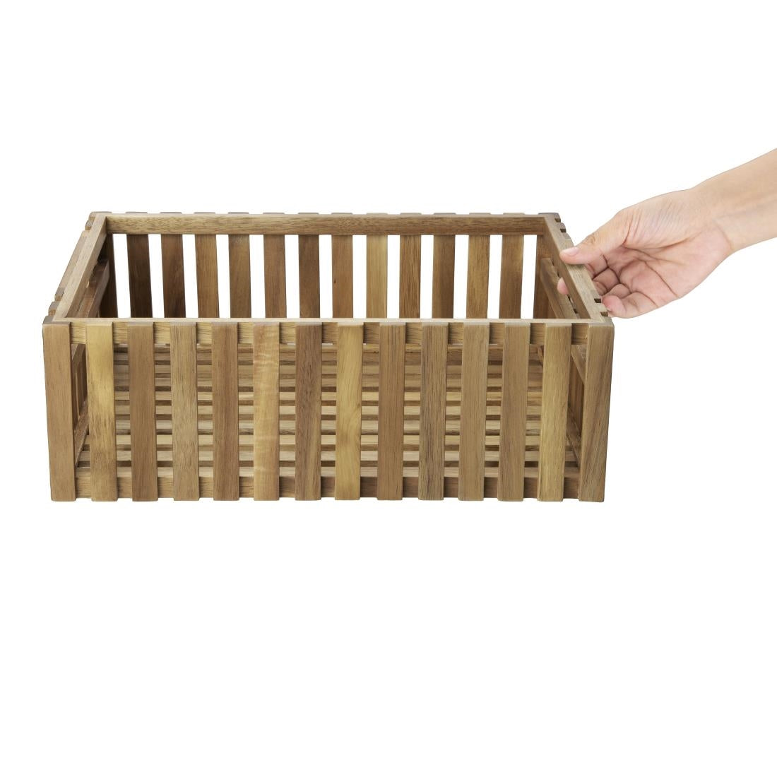 Olympia Acacia Medium Storage Box 356x255mm - DP882 Olympia