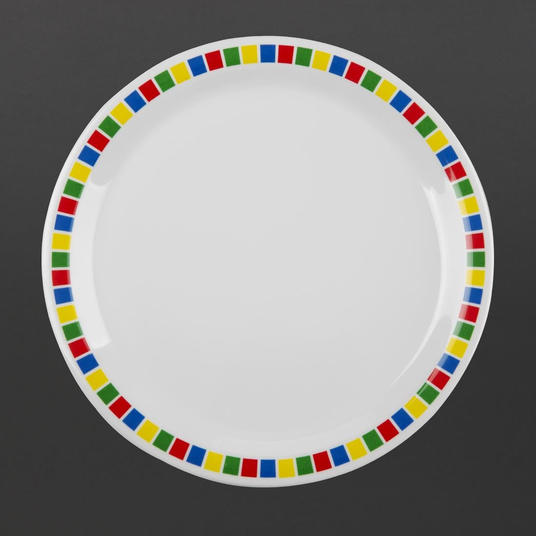 Olympia Kristallon Fairground Melamine Dinner Plates 230mm (Pack of 12) - DP981 Plates Olympia