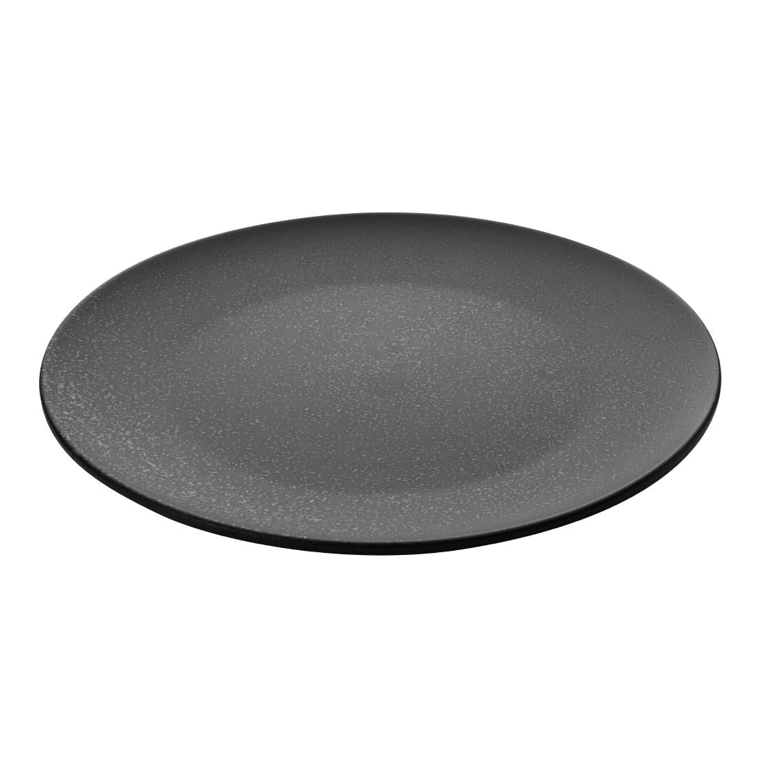 Olympia Fusion Round Black Coupe Plate 270mm (Pack of 4) - DR088 Plates Olympia