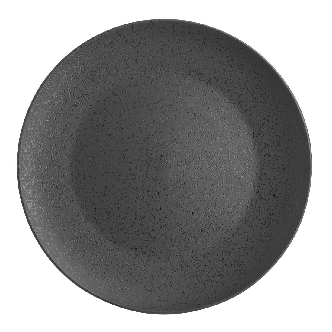 Olympia Fusion Round Black Coupe Plate 270mm (Pack of 4) - DR088 Plates Olympia