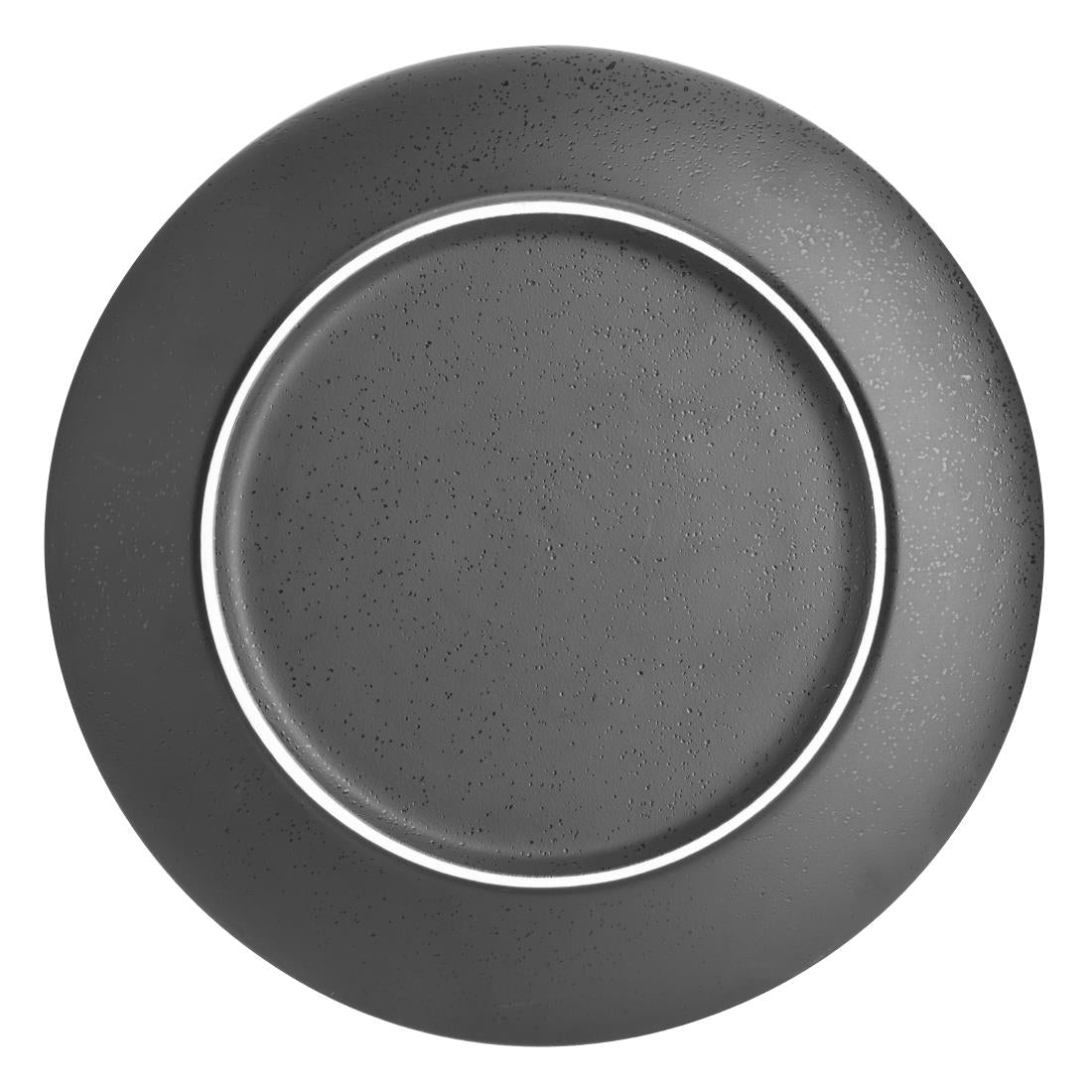 Olympia Fusion Round Black Coupe Plate 270mm (Pack of 4) - DR088 Plates Olympia