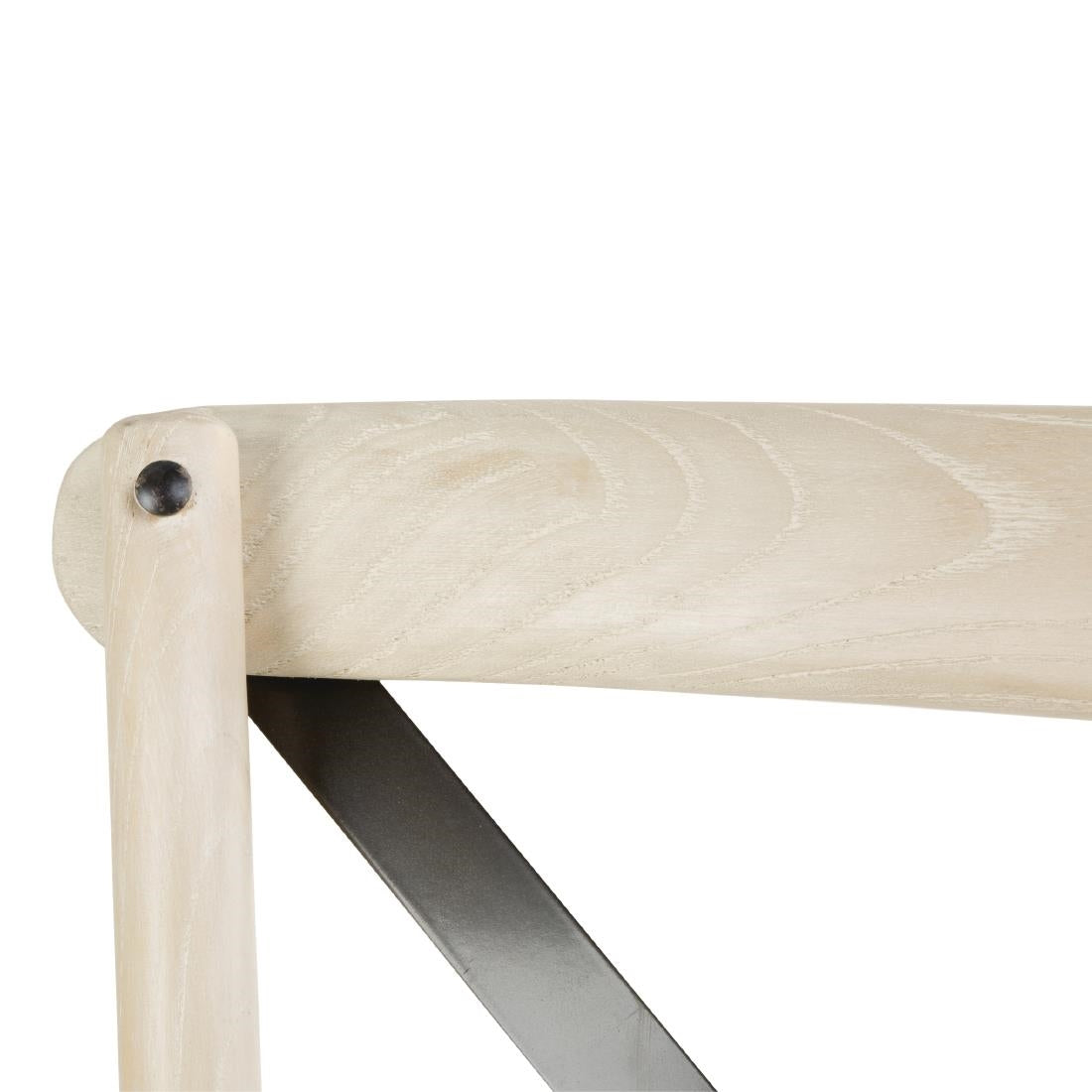 Bolero Bentwood Chairs with Metal Cross Backrest (Pack of 2) - DR306 Bentwood Chairs Bolero