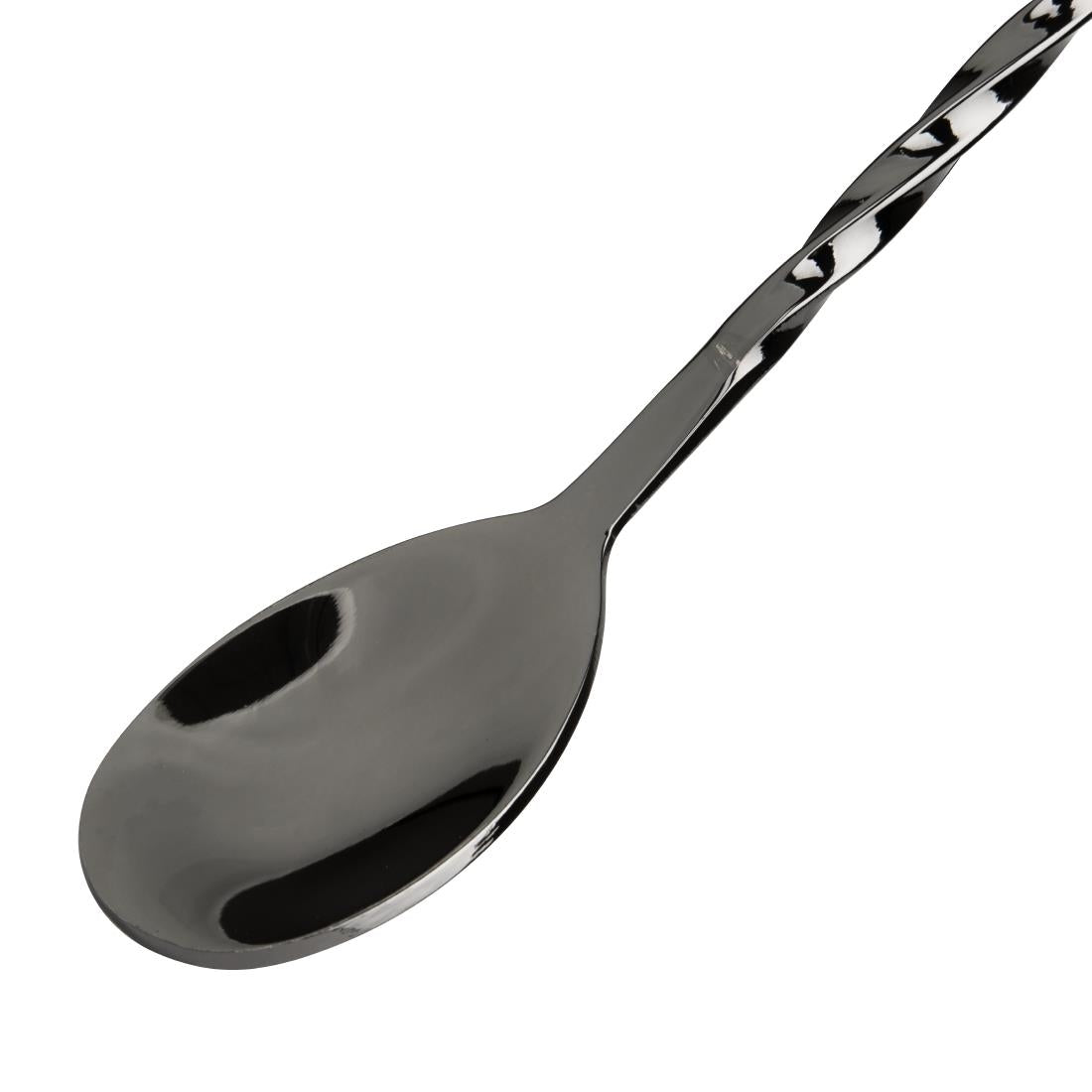 Olympia Cocktail Mixing Spoon Gunmetal - DR635 Spoons Olympia