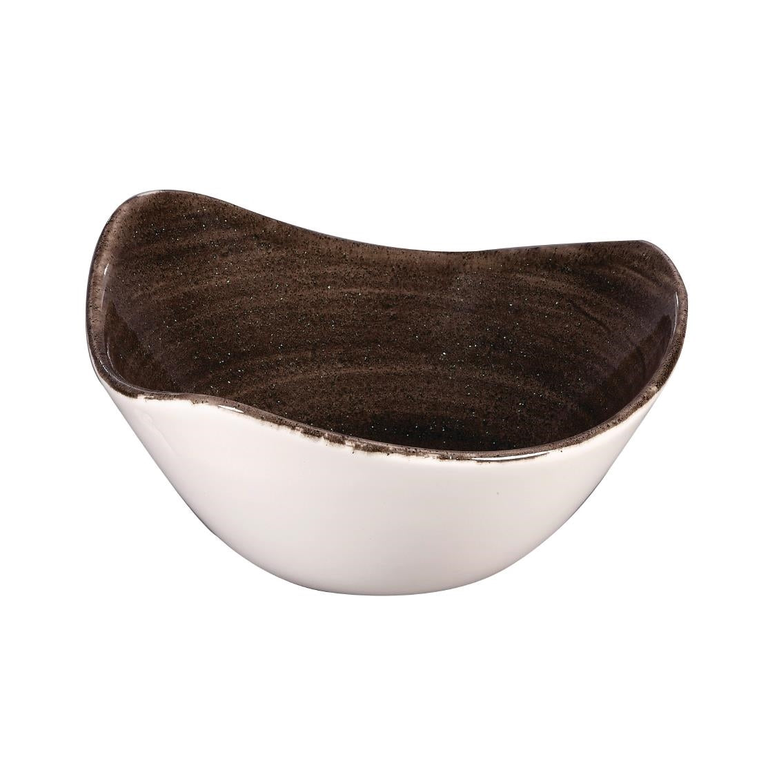 Churchill Stonecast Patina Triangular Bowls Black 153mm (Pack of 12) - DR657 Bowls Churchill