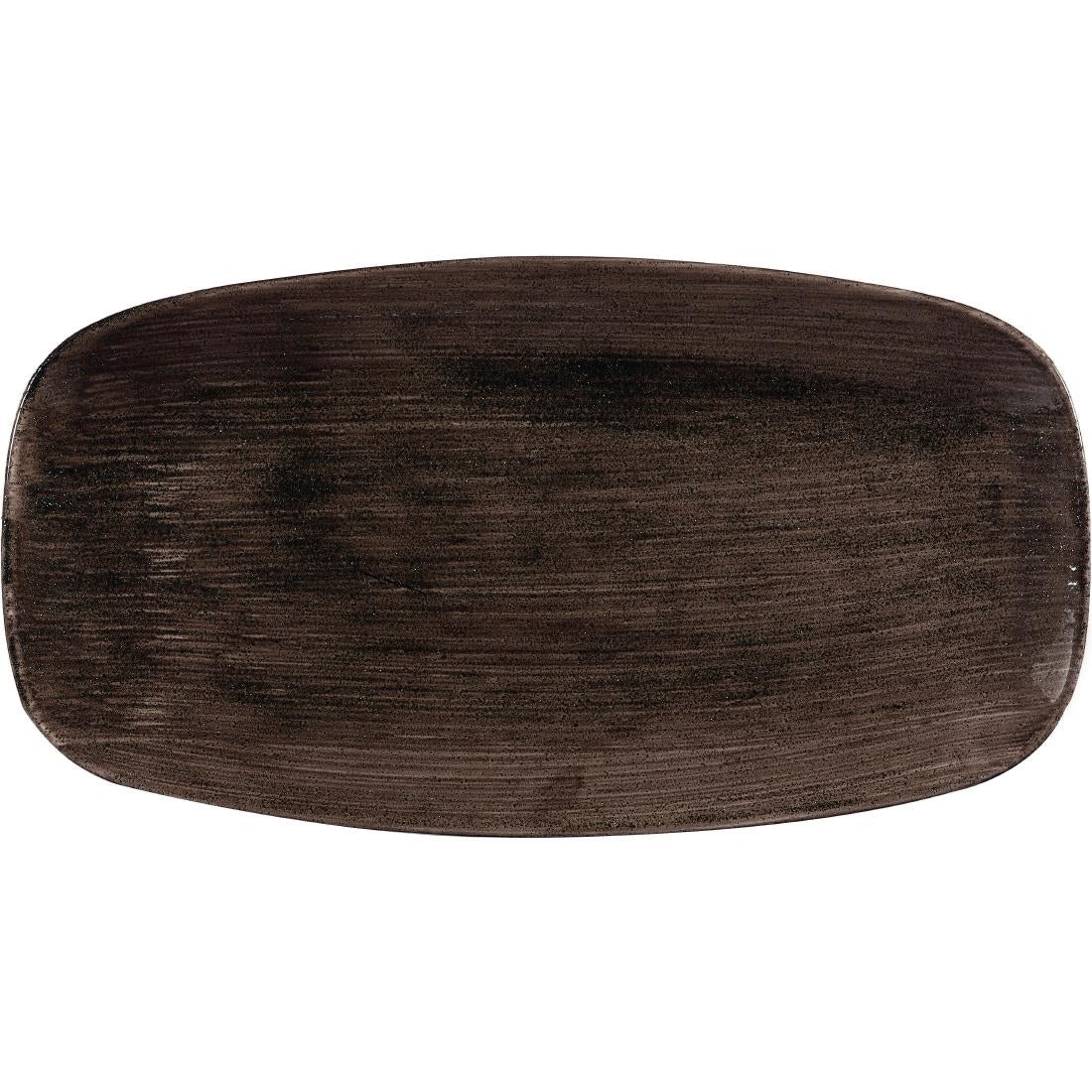 Churchill Stonecast Patina Rectangular Plates 355mm (Pack of 6) - DR659 Plates Churchill