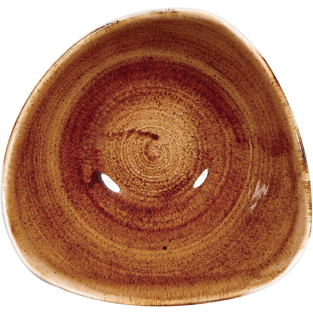 Churchill Stonecast Patina Triangular Bowls Vintage Copper 153mm (Pack of 12) - DR667 Bowls Churchill