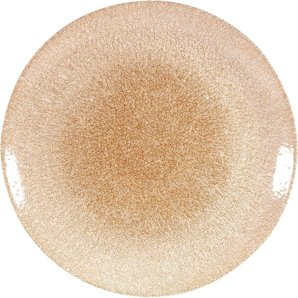 Churchill Studio Prints Raku Coupe Plate Garnet Orange 288mm (Pack of 12) - DR700 Plates Churchill
