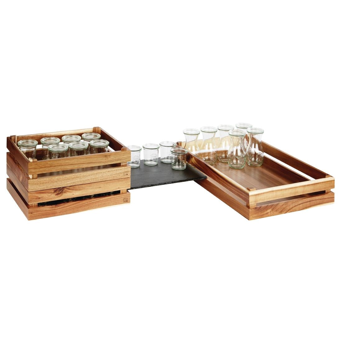 APS Superbox Buffet Crate Acacia GN1/1 - DR732 APS