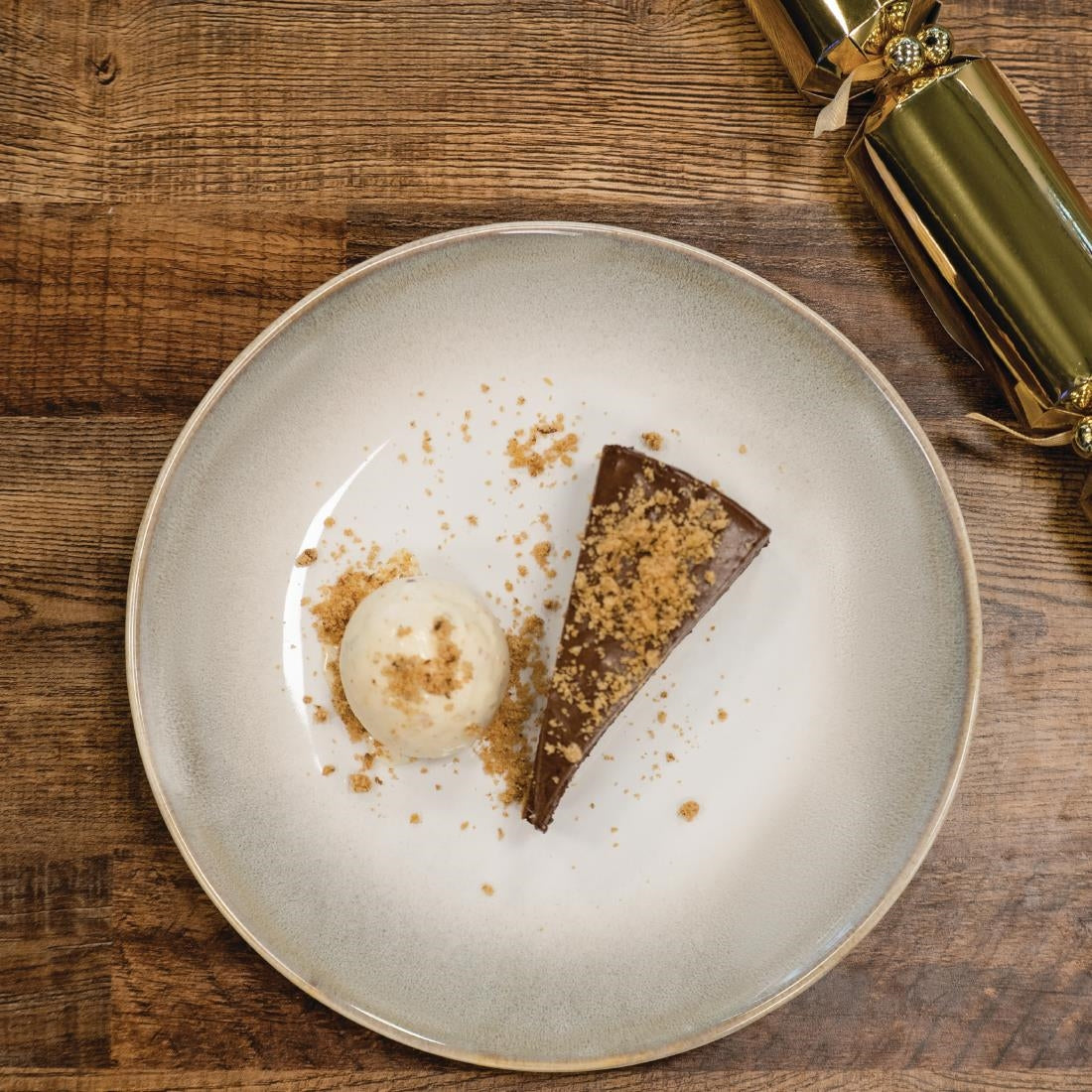 Olympia Birch Taupe Coupe Plates 205mm (Pack of 6) - DR782 Plates Olympia