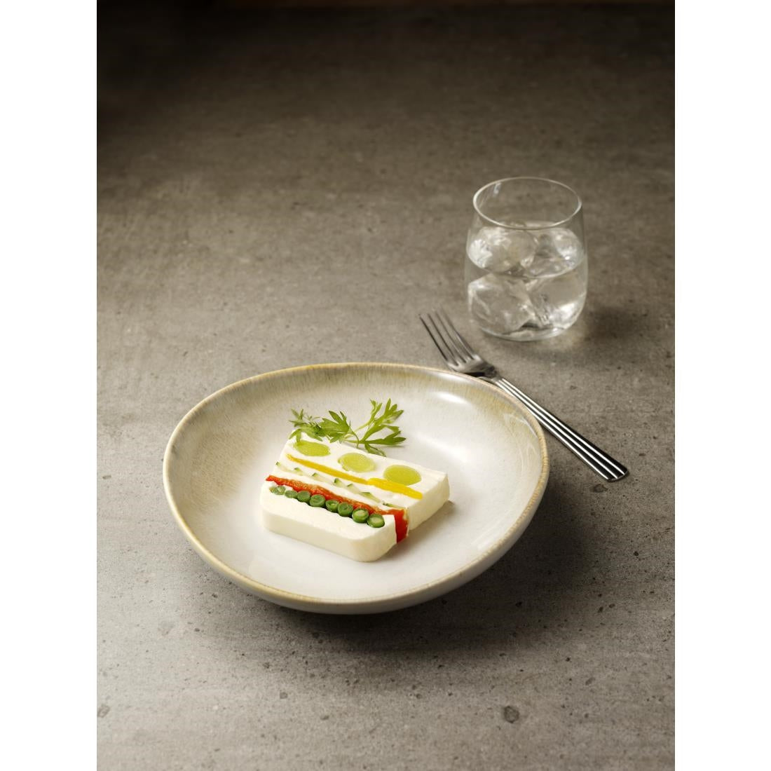 Olympia Birch Taupe Wide Bowls 208mm (Pack of 6) - DR784 Bowls Olympia