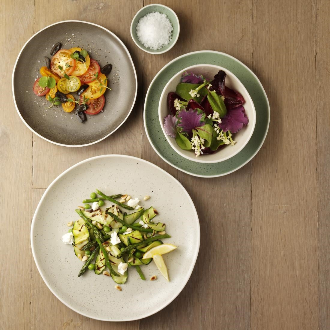 Olympia Chia Plates Green 205mm (Pack of 6) - DR801 Plates Olympia