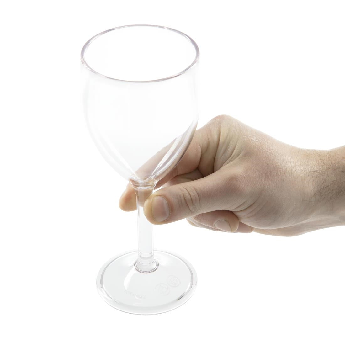 Olympia Kristallon Polycarbonate Wine Glasses 300ml (Pack of 12) - DS130 Plastic Drinkware Olympia