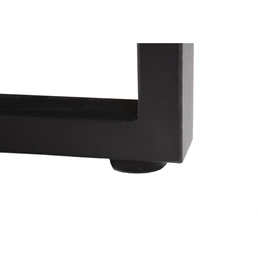 Bolero Acacia Wood and Steel Rectangular Industrial Table 1800mm - DS157 Steel Tables Bolero