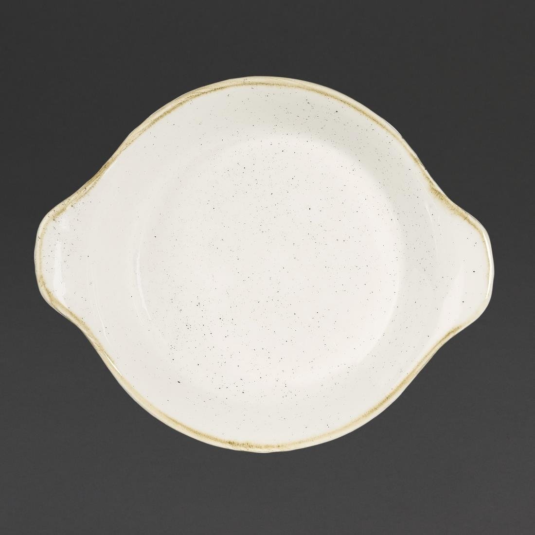 Churchill Stonecast Round Eared Dishes Barley White 180mm (Pack of 6) - DS493 Churchill Super Vitrified Churchill