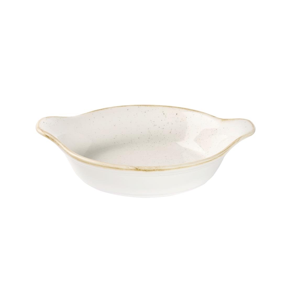 Churchill Stonecast Round Eared Dishes Barley White 180mm (Pack of 6) - DS493 Churchill Super Vitrified Churchill