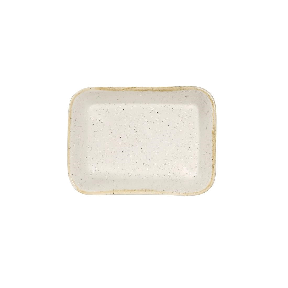 Churchill Stonecast Deep Rectangular Dishes Barley White 160mm (Pack of 12) - DS494 Churchill Super Vitrified Churchill