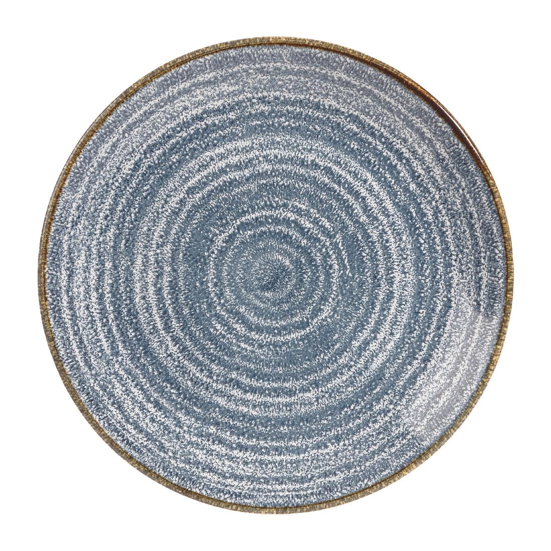 Churchill Studio Prints Homespun Coupe Plates Slate Blue 165mm (Pack of 12) - DS523 Plates Churchill