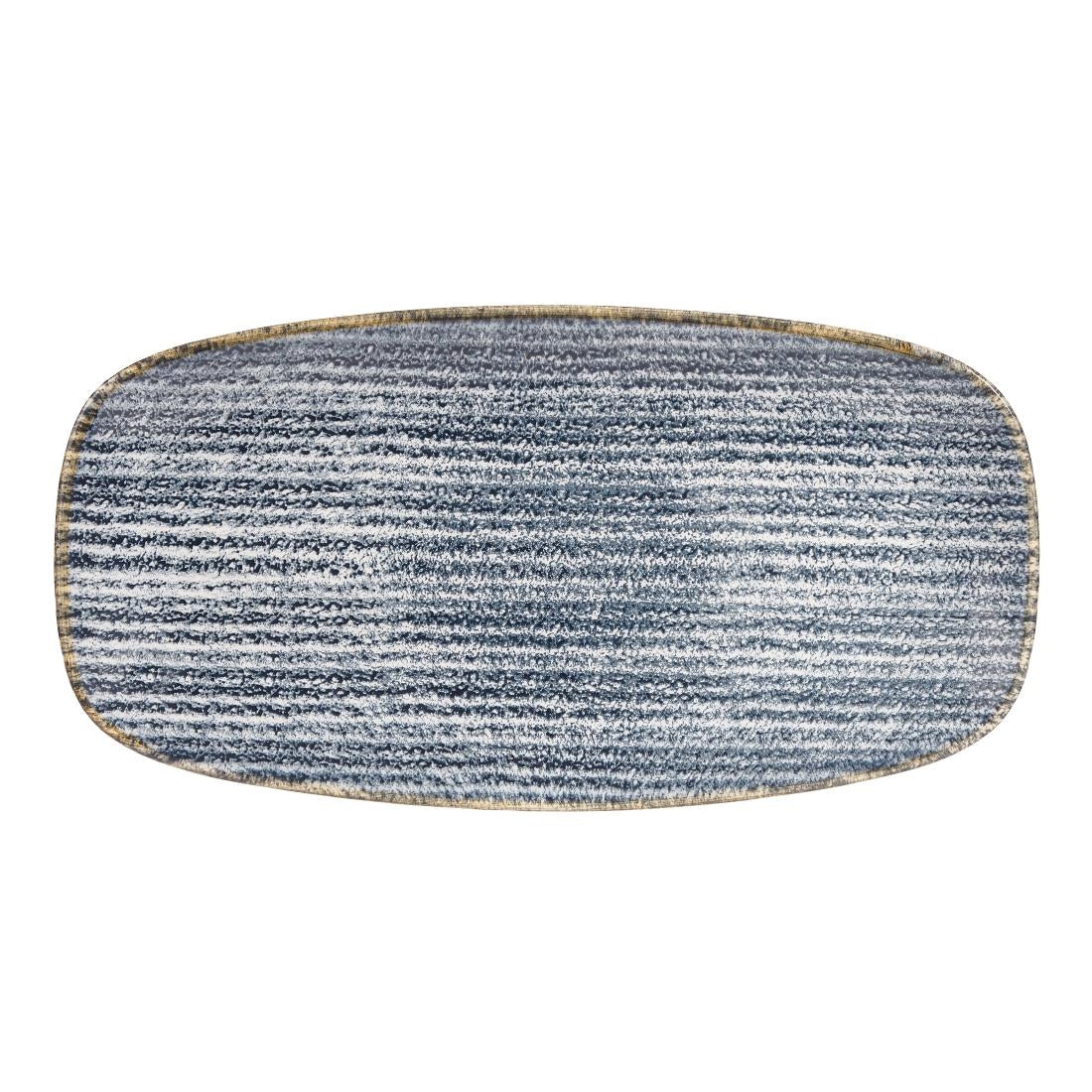 Churchill Studio Prints Homespun Rectangular Plates Slate Blue 298mm - DS526 Plates Churchill
