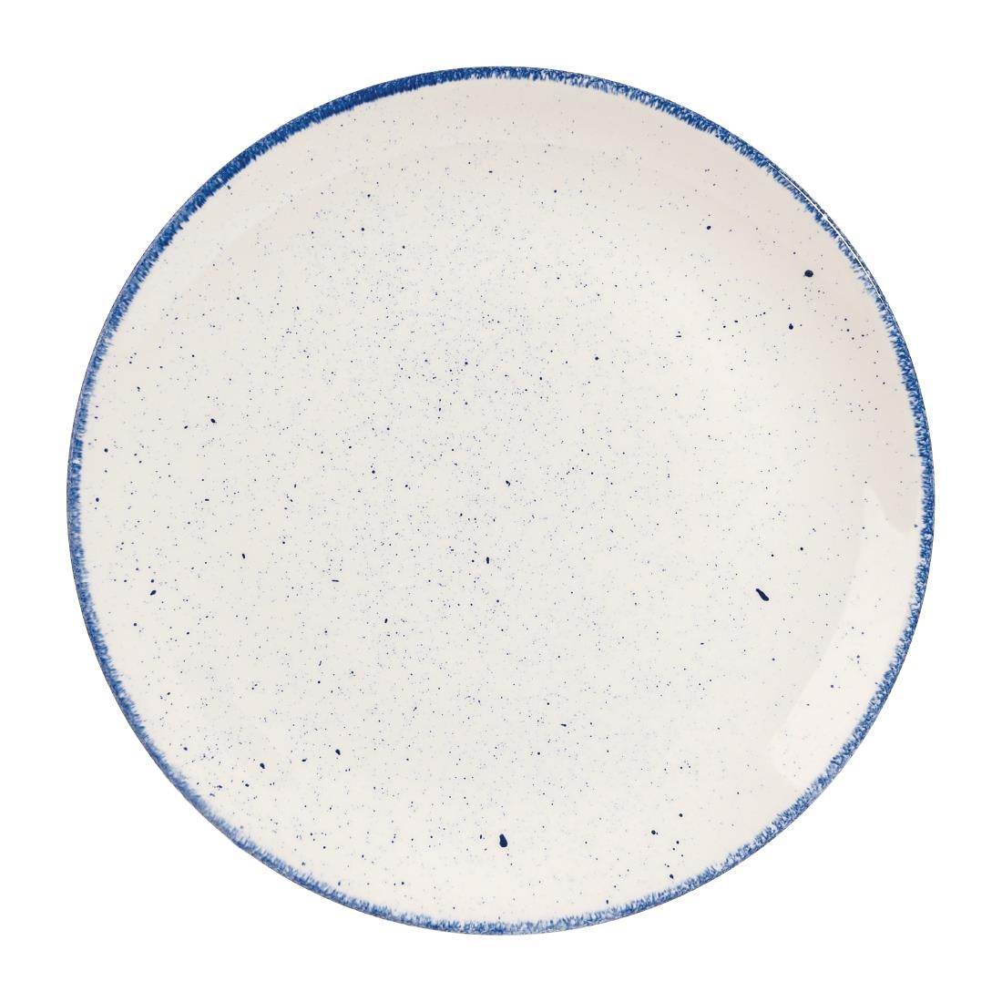 Churchill Stonecast Hints Coupe Plates Indigo Blue 260mm (Pack of 12) - DS575 Plates Churchill