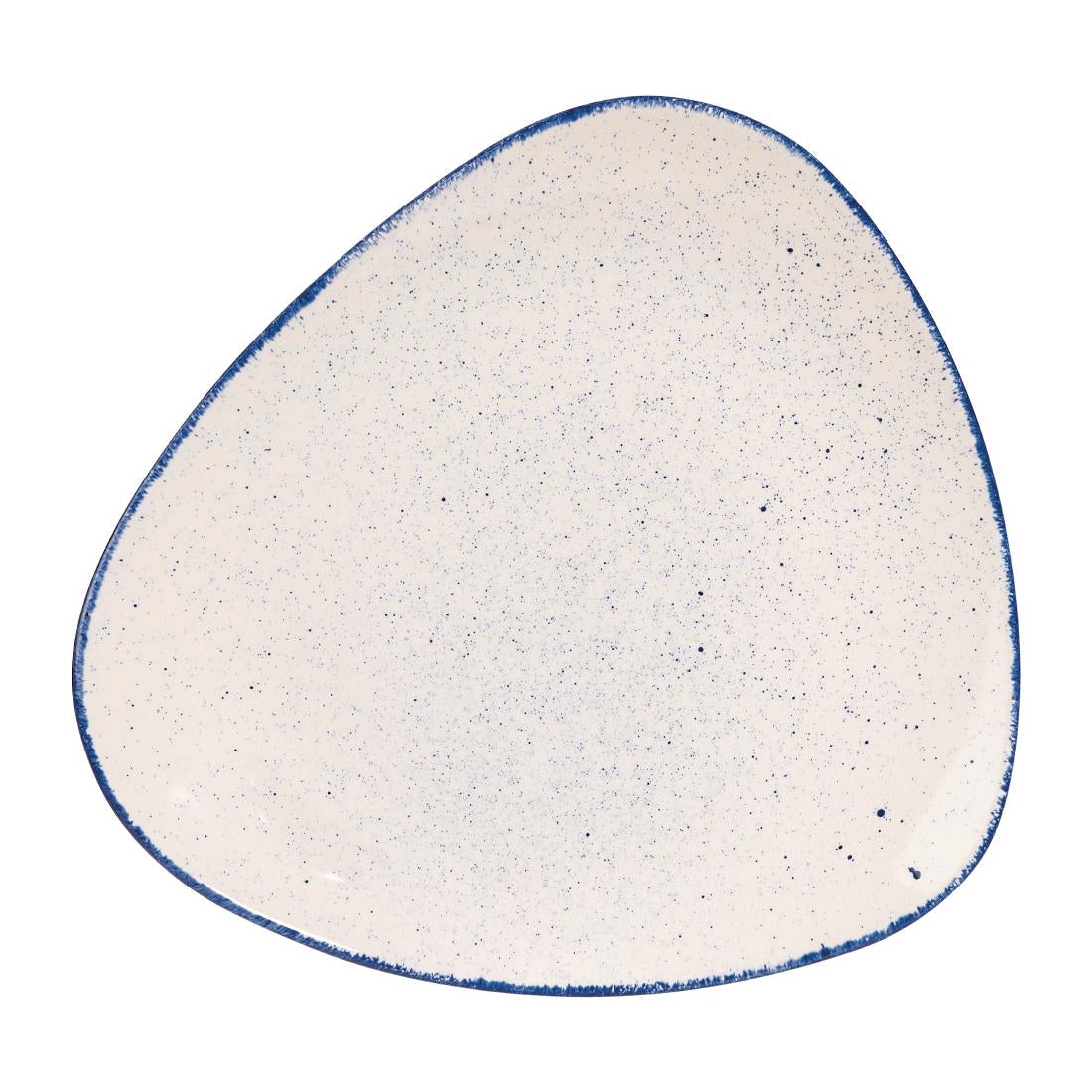 Churchill Stonecast Hints Triangular Plates Indigo Blue 311mm (Pack of 6) - DS580 Plates Churchill