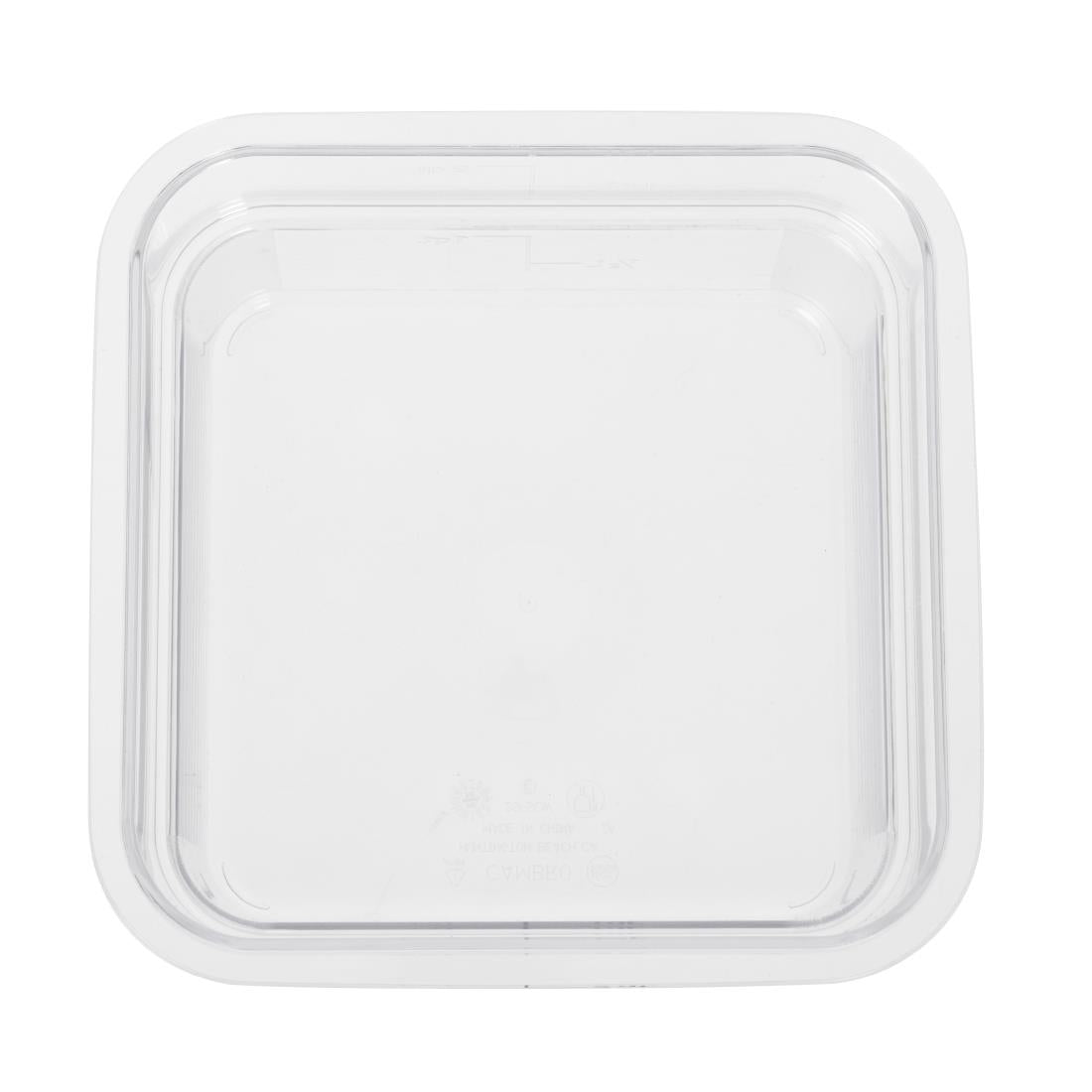 Cambro Square Polycarbonate Food Storage Container 1.9 Ltr (Pack of 6) - DT195 Cambro