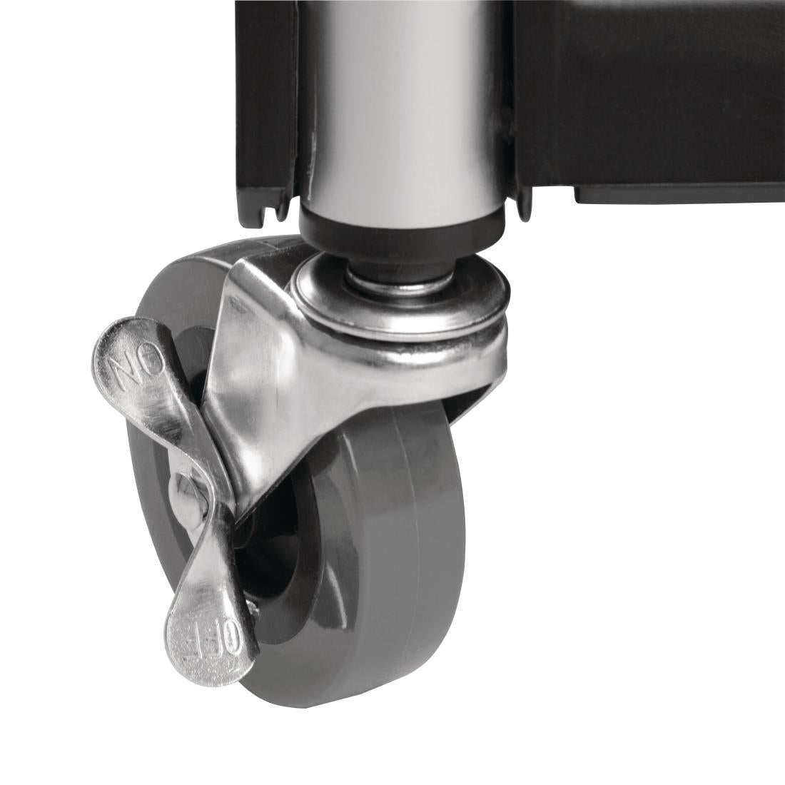 Vogue 3 Tier PP Folding Trolley Black - DT429 Vogue