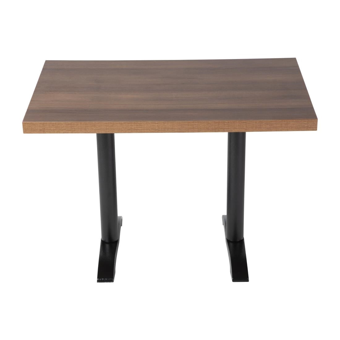 Bolero Pre-drilled Rectangular Table Top Rustic Oak 1100(W) x 700(D)mm - DT442 Wood Effect Table Tops Bolero