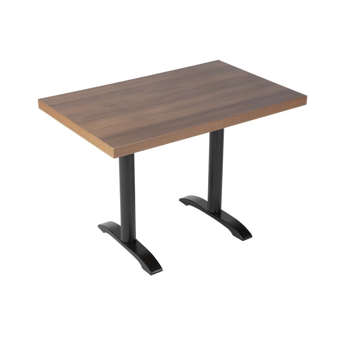 Bolero Pre-drilled Rectangular Table Top Rustic Oak 1100(W) x 700(D)mm - DT442 Wood Effect Table Tops Bolero