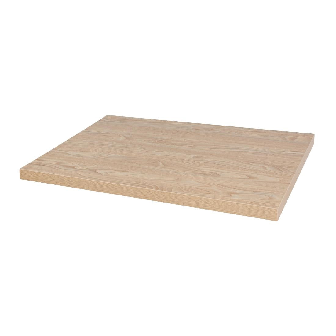 Bolero Pre-drilled Rectangular Table Top Antique Natural 1100(W) x 700(D)mm - DT443 Wood Effect Table Tops Bolero