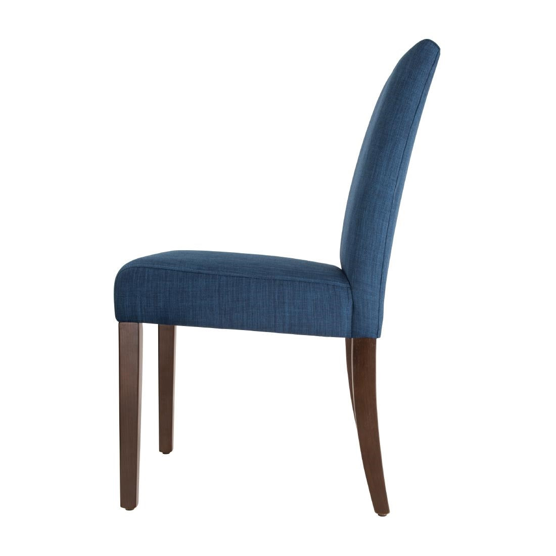Bolero Chiswick Dining Chairs Royal Blue (Pack of 2) - DT697 Upholstered Dining Chairs Bolero