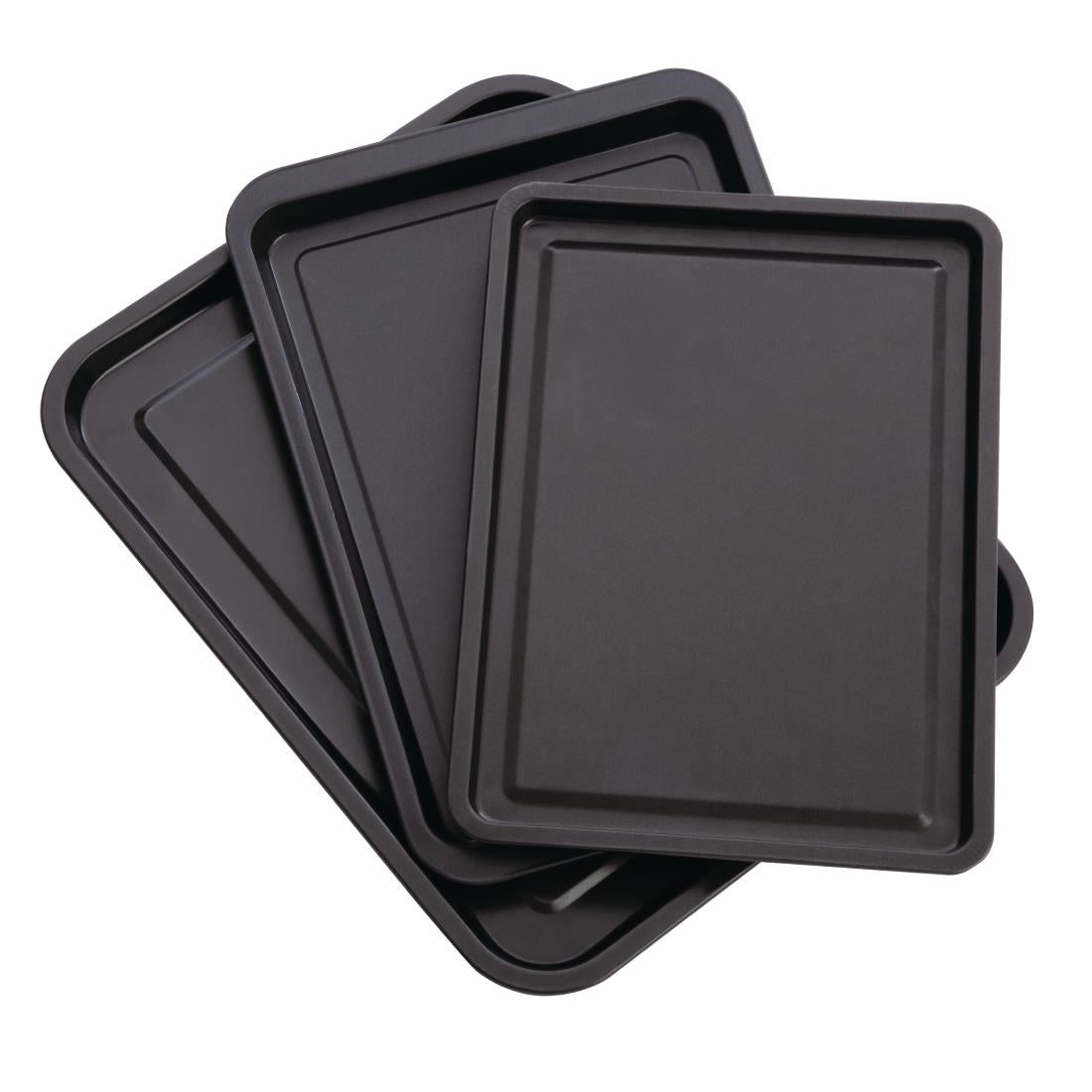 Nisbets Essentials Non Stick Baking Trays (Pack of 3) - DW097 Baking Trays, Sheets & Pans Nisbets Essentials