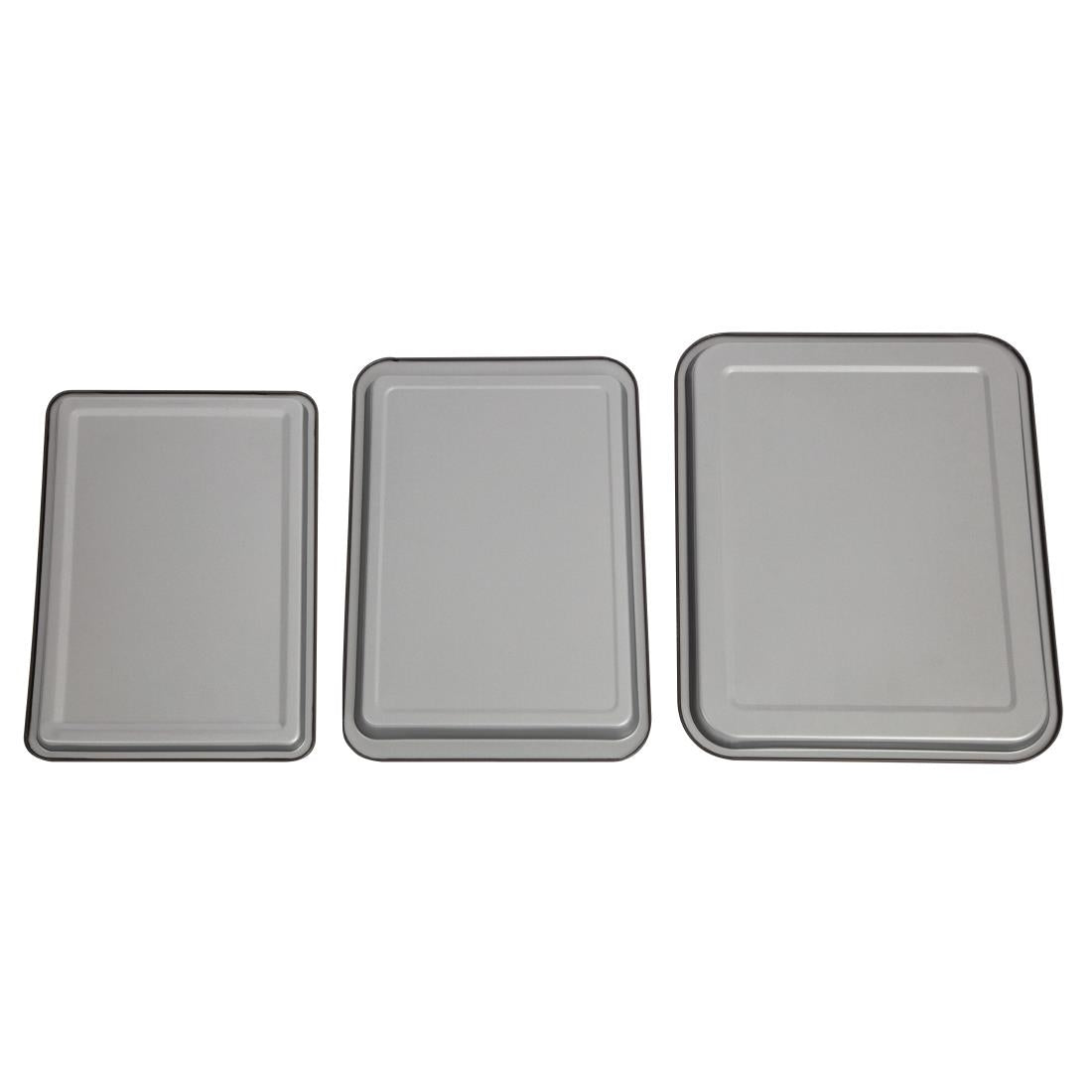 Nisbets Essentials Non Stick Baking Trays (Pack of 3) - DW097 Baking Trays, Sheets & Pans Nisbets Essentials
