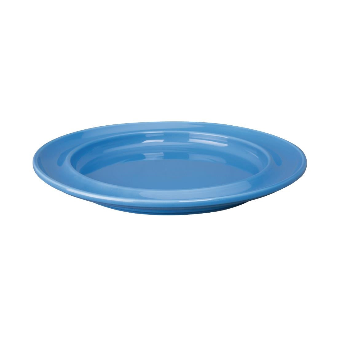 Olympia Heritage Raised Rim Plates Blue 253mm (Pack of 4) - DW141 Plates Olympia