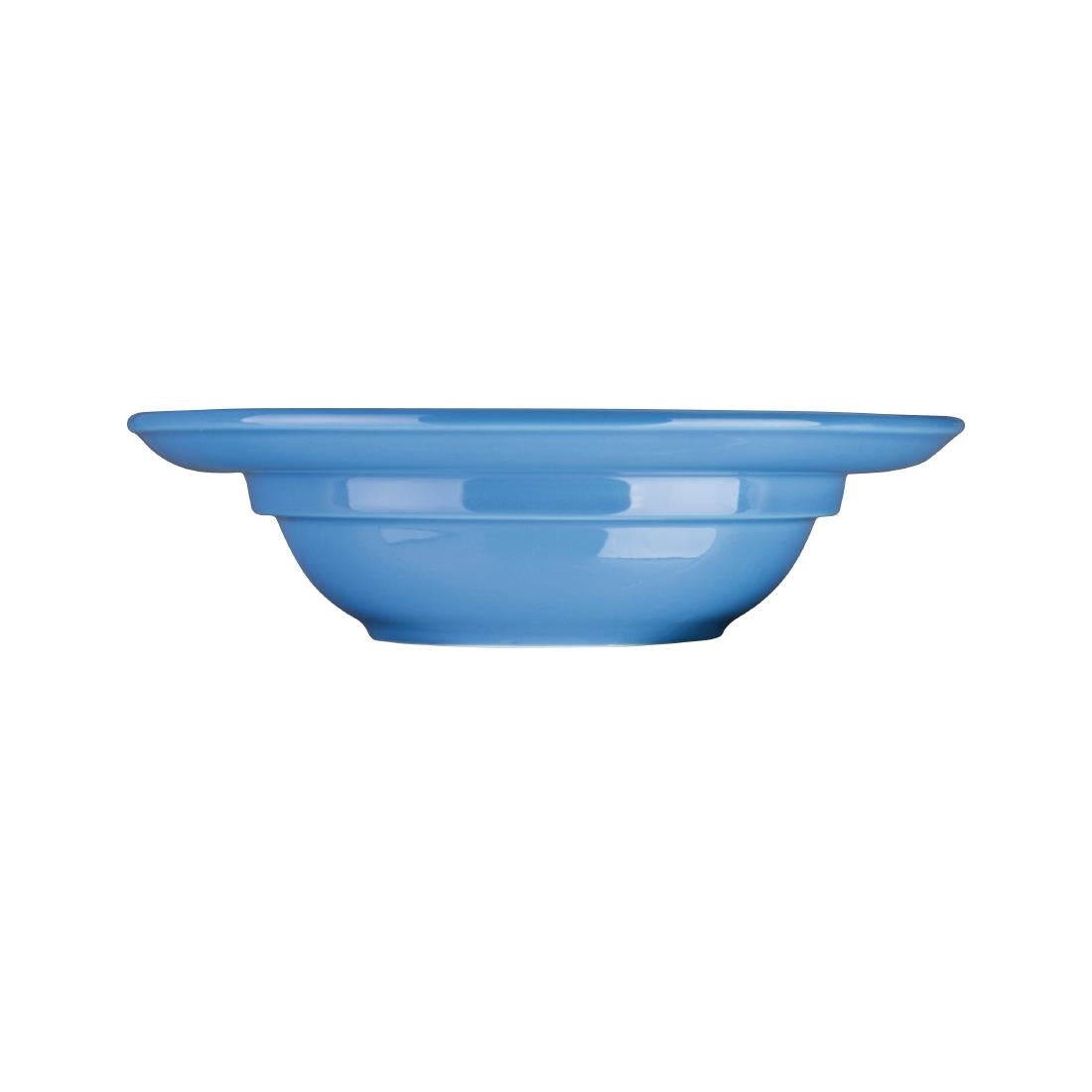 Olympia Heritage Raised Rim Bowls Blue 205mm (Pack of 4) - DW142 Bowls Olympia