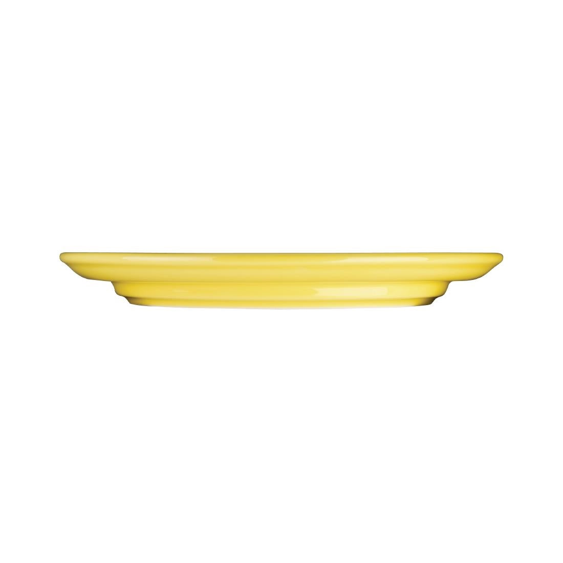 Olympia Heritage Raised Rim Plates Yellow 203mm (Pack of 4) - DW146 Plates Olympia