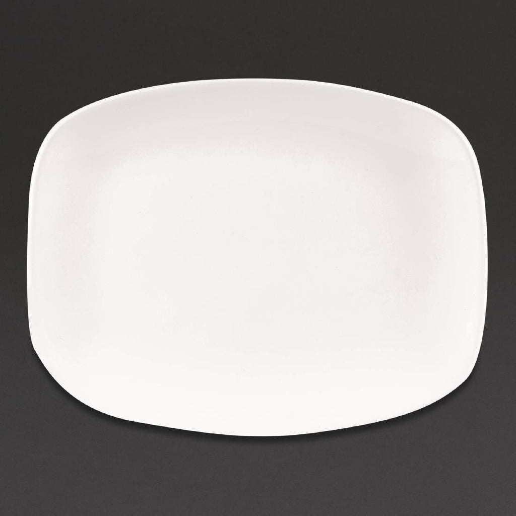 Churchill X Squared Oblong Plates White 202 x 261mm (Pack of 12) - DW341 Plates Churchill