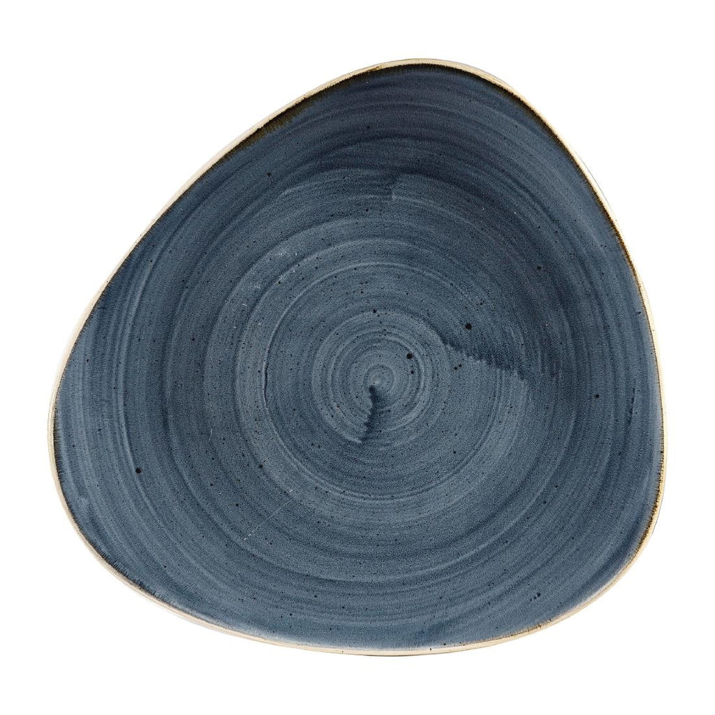 Churchill Stonecast Triangular Plates Blueberry 265mm (Pack of 12) - DW362 Plates Churchill