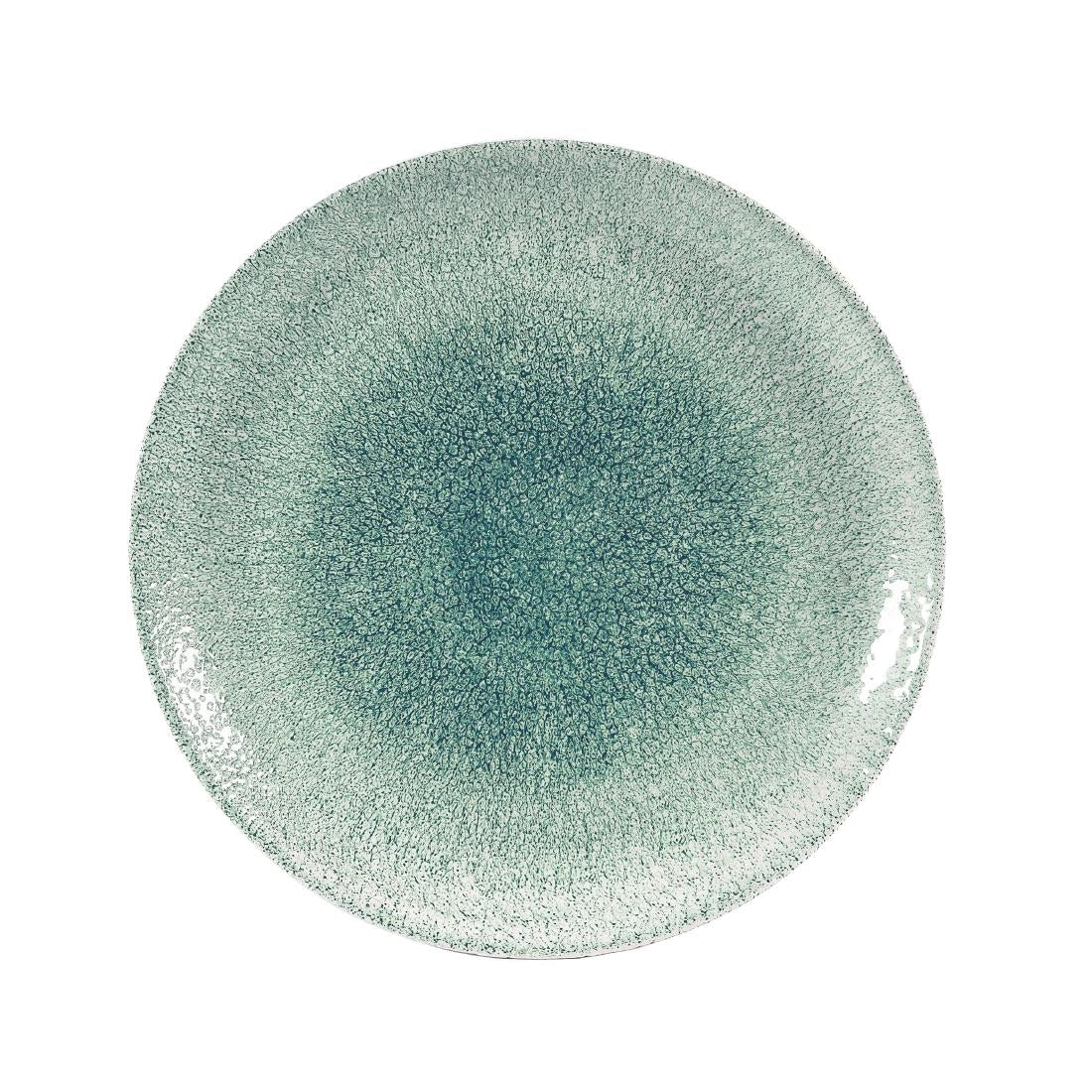 Churchill Studio Prints Raku Coupe Plates Jade Green 288mm (Pack of 12) - DW384 Plates Churchill