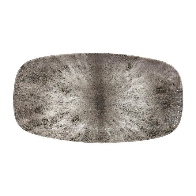 Churchill Studio Prints Stone Rectangular Plates Quartz Black 189 x 355mm (Pack of 6) - DW393 Plates Churchill