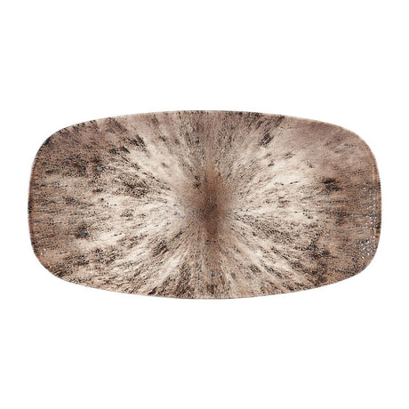 Churchill Studio Prints Stone Rectangular Plates Zircon Brown 189 x 355mm - DW395 Plates Churchill